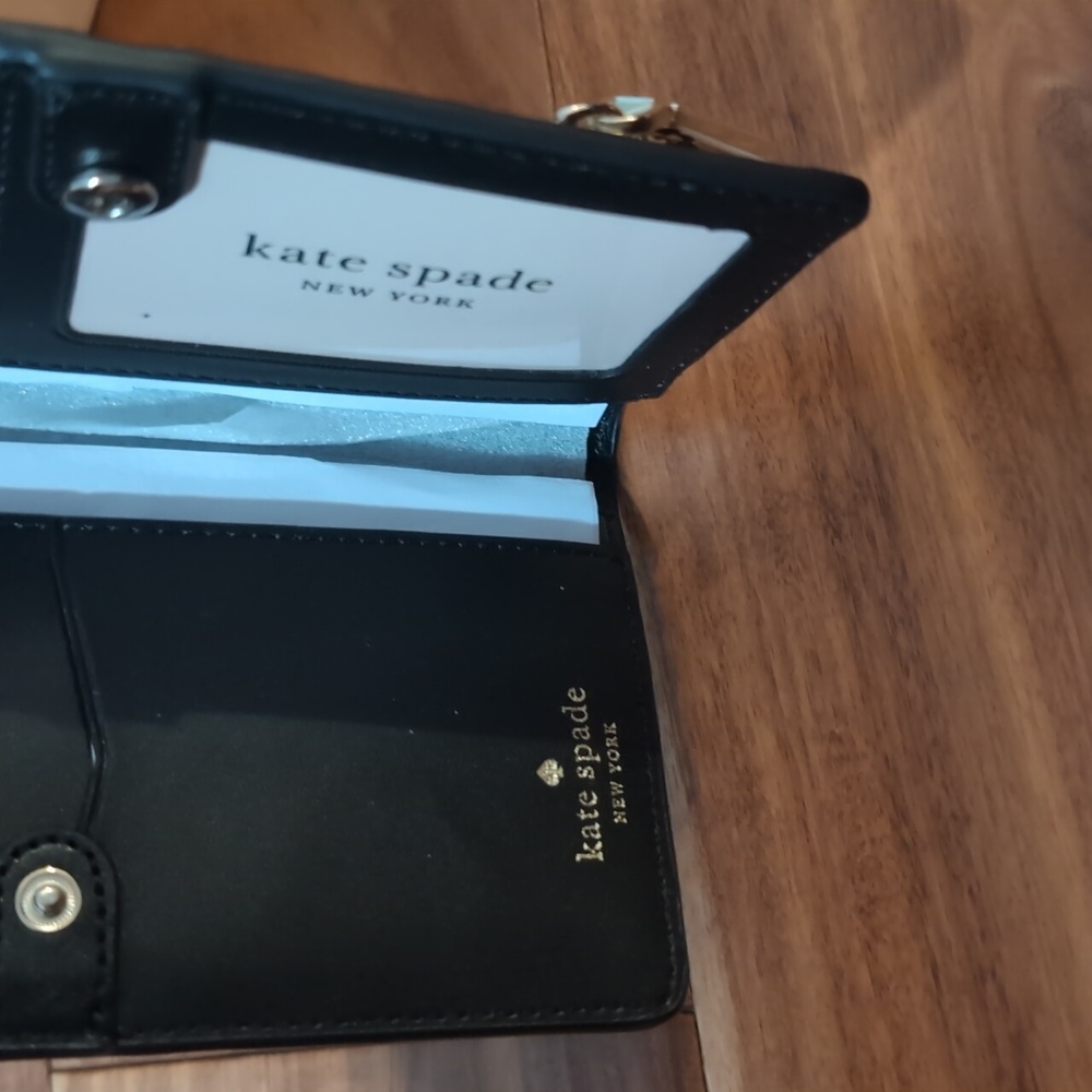 Kate Spade Saffino Leather Staci Large Slim Wallet Zip Compartment in Box❤️ - Picture 6 of 10